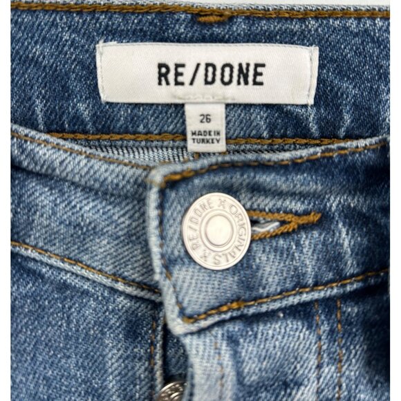 RE/DONE High Rise Button Fly Jeans Quiet Luxury Minimalism Size 26 Mid '90s Fit‎ - Picture 2 of 7